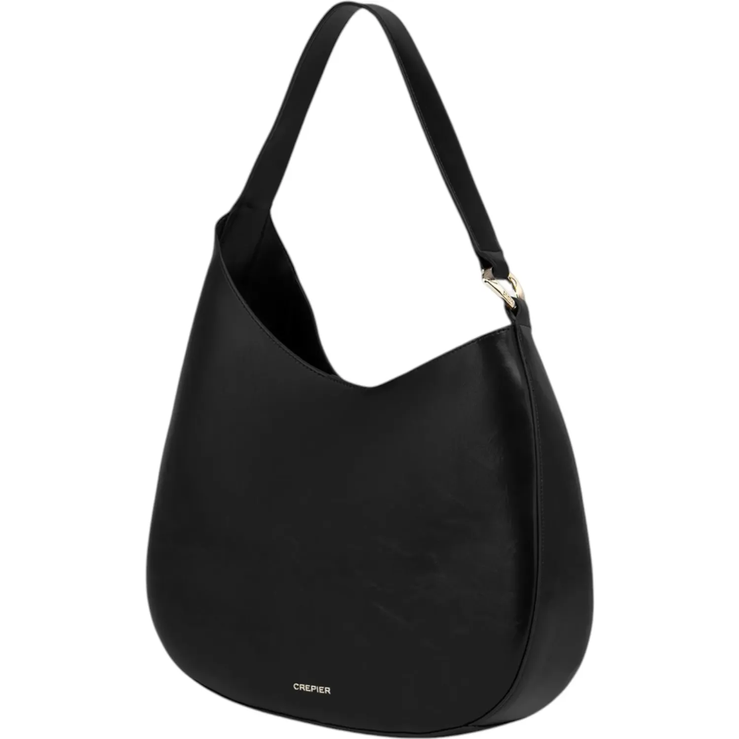 Bolso Crepier Hobo Mujer Giorgia Grande color negro | Platanitos