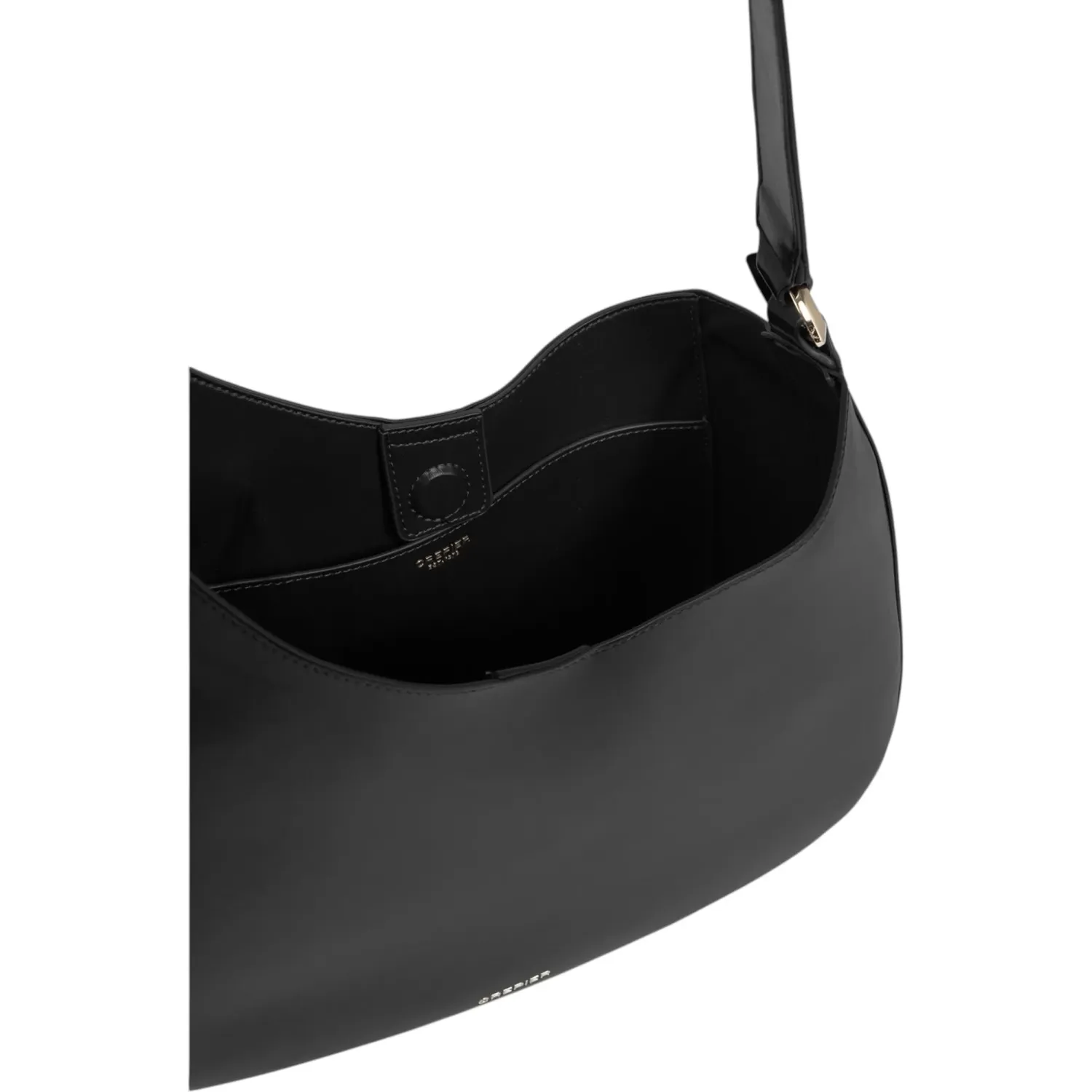Bolso Crepier Hobo Mujer Giorgia Grande color negro | Platanitos