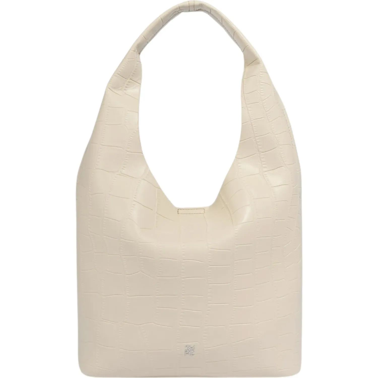 Bolso Crepier Hobo Mujer Hayri Grande color vainilla | Platanitos