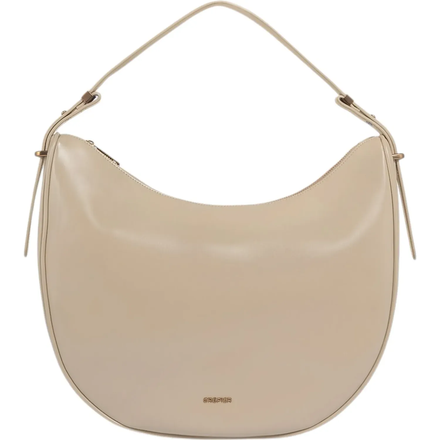 Bolso Crepier Hobo Mujer Hester Grande color beige | Platanitos