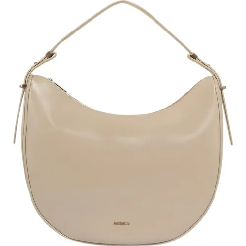 Bolso Crepier Hobo Mujer Hester Grande color beige | Platanitos