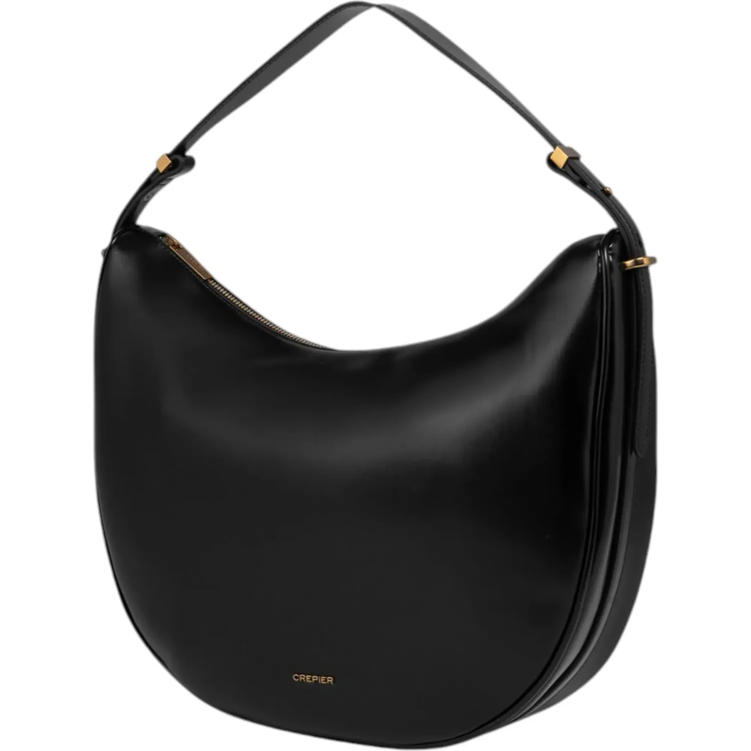 Bolso Crepier Hobo Mujer Hester Grande color negro | Platanitos