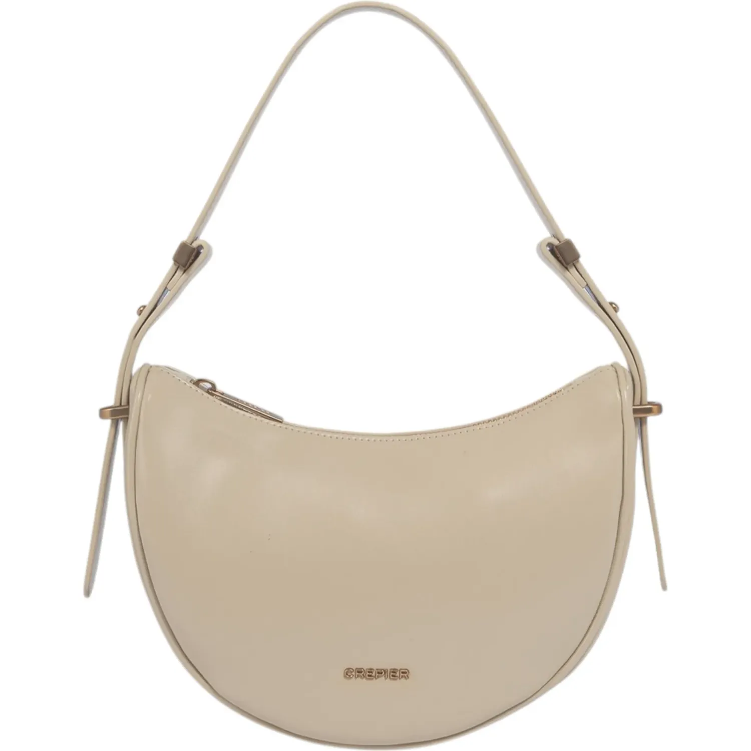 Bolso Crepier Hobo Mujer Hester Mediano color beige | Platanitos