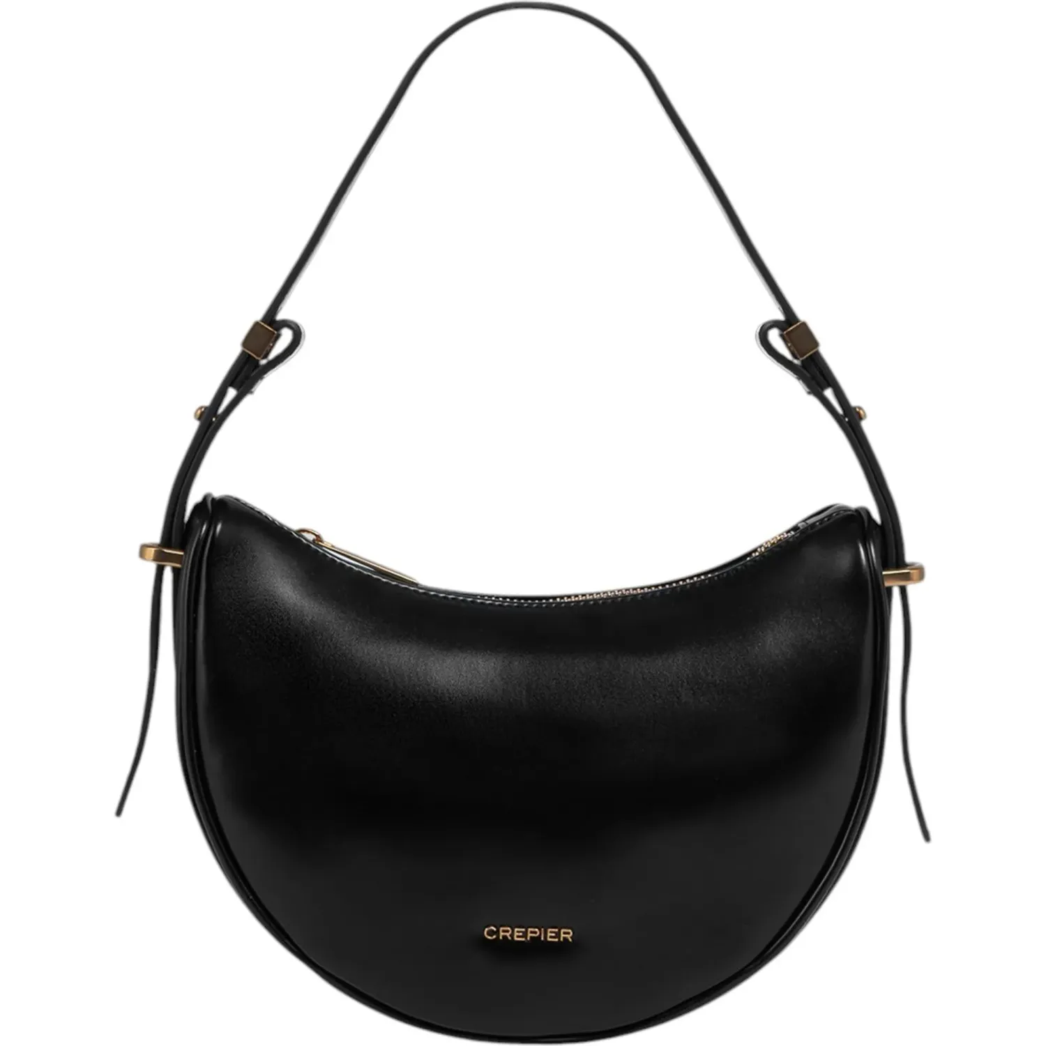 Bolso Crepier Hobo Mujer Hester Mediano color negro | Platanitos