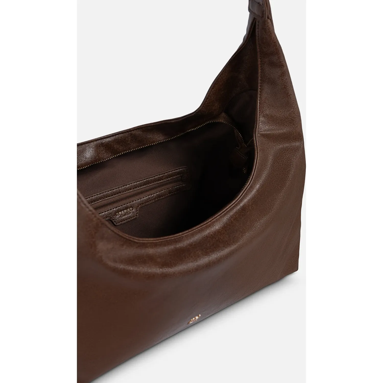 CREPIER Bolso Crepier Hobo Mujer Janelle Grande color marrón | Platanitos