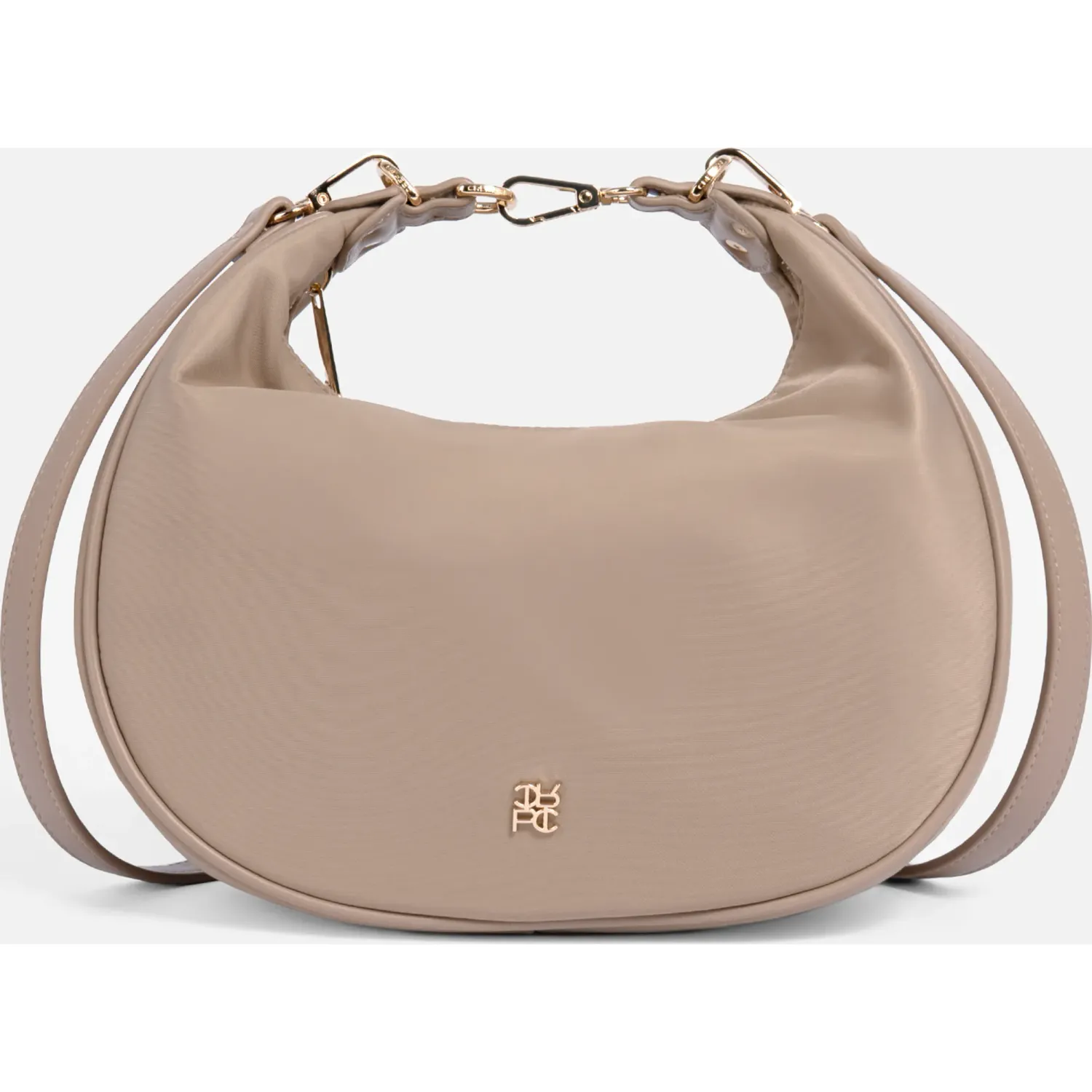 Bolso Crepier Hobo Mujer Vera Mediano color topo | Platanitos