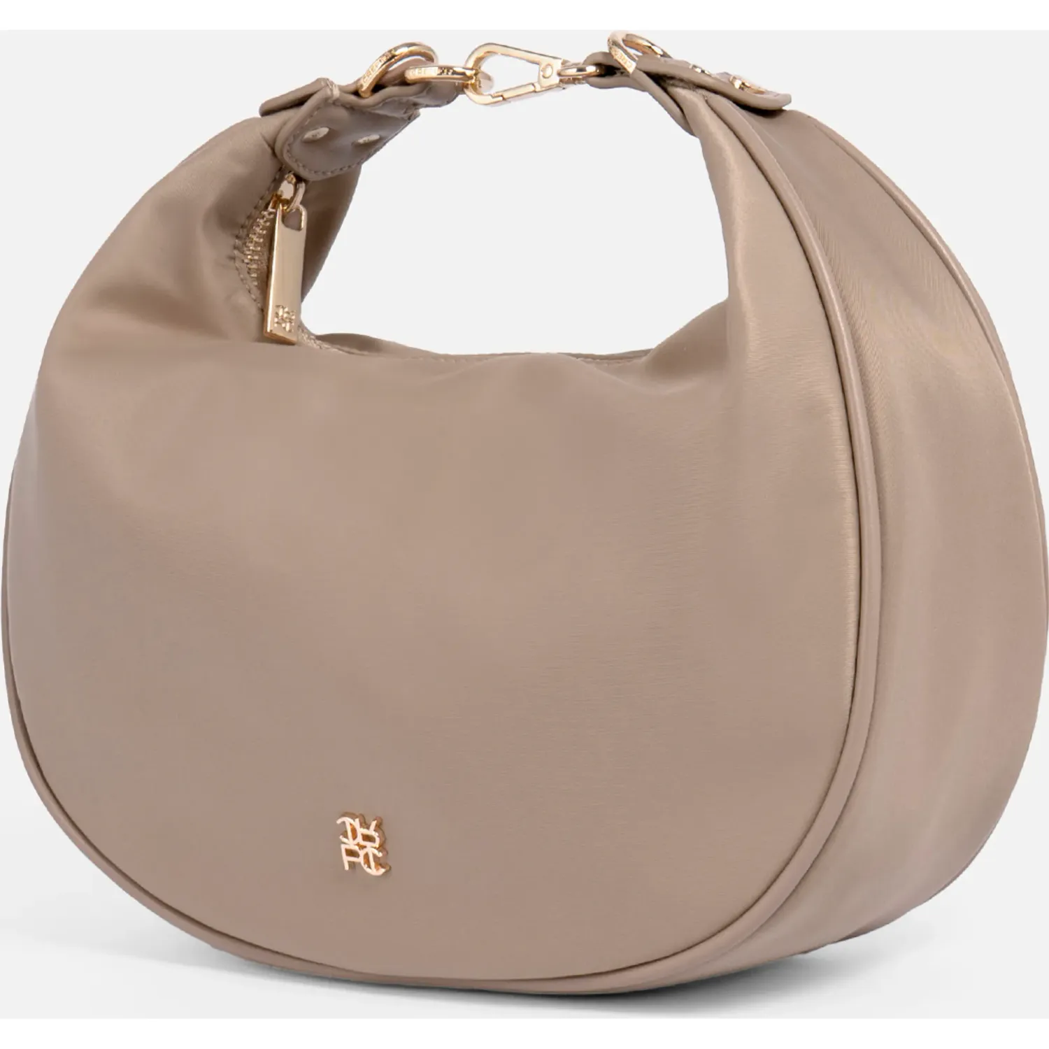 Bolso Crepier Hobo Mujer Vera Mediano color topo | Platanitos