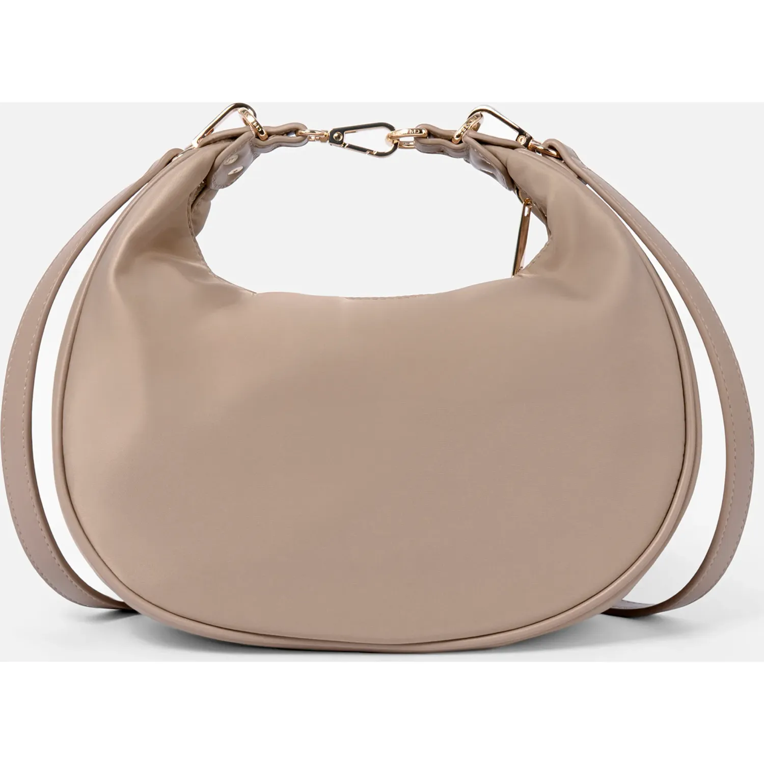 Bolso Crepier Hobo Mujer Vera Mediano color topo | Platanitos