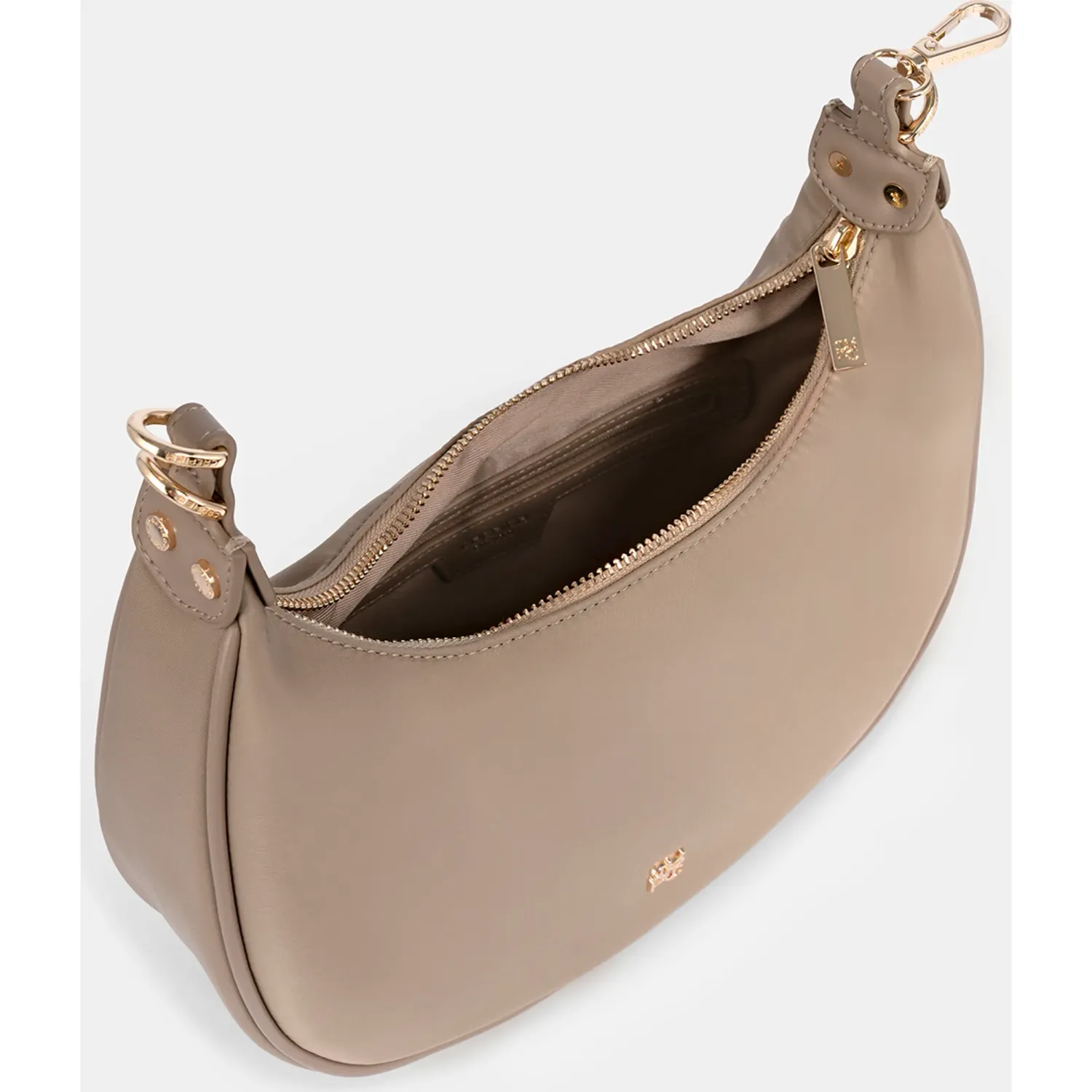 Bolso Crepier Hobo Mujer Vera Mediano color topo | Platanitos