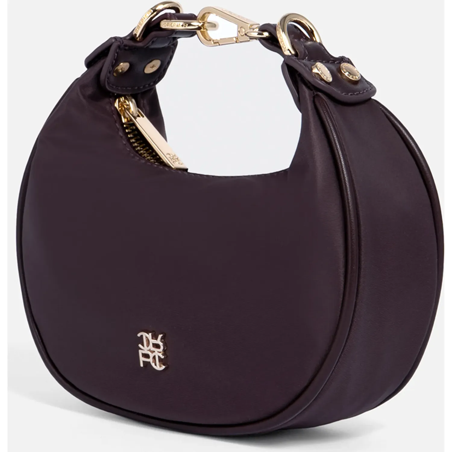 Bolso Crepier Hobo Mujer Vera Mini color burgundy | Platanitos