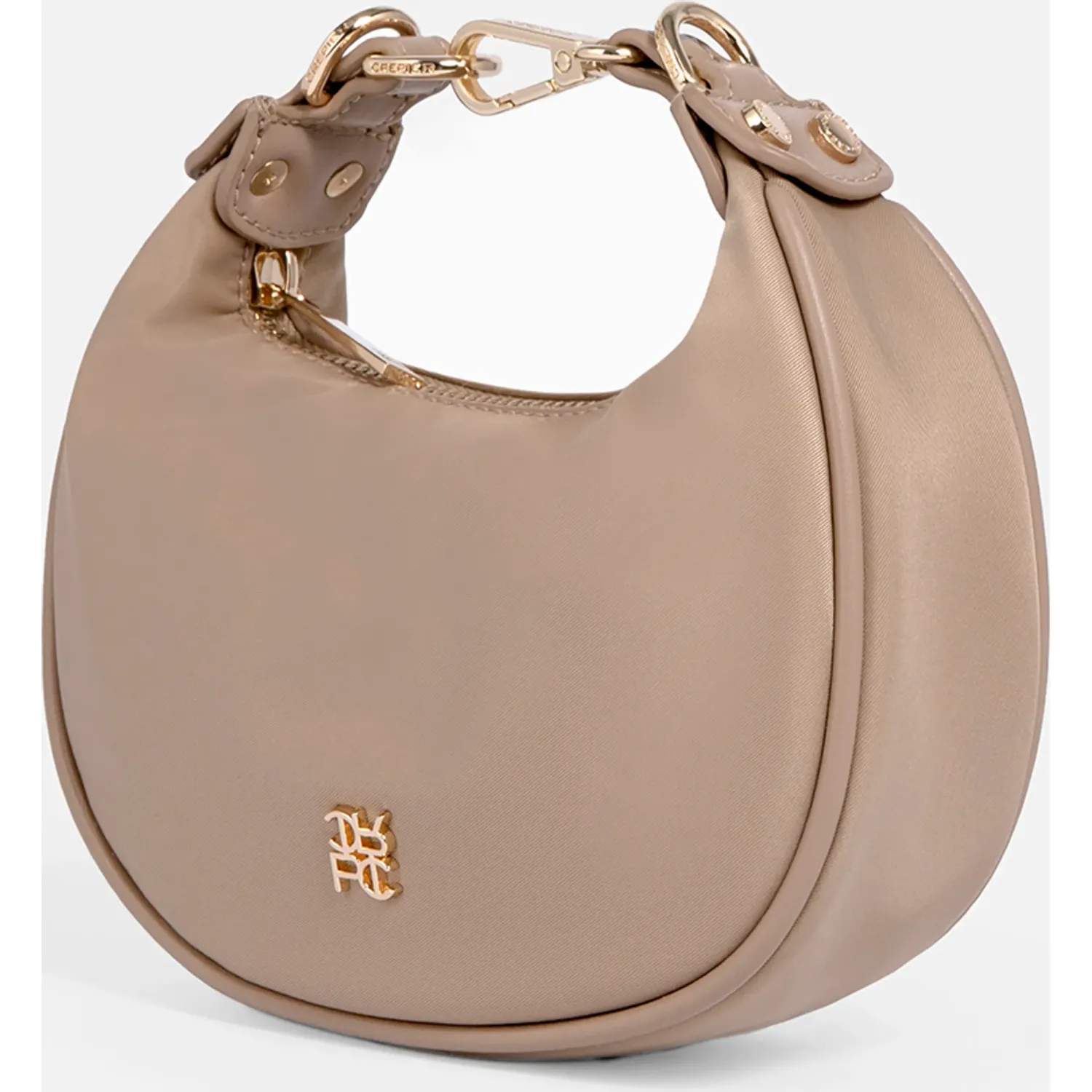 Bolso Crepier Hobo Mujer Vera Mini color topo | Platanitos