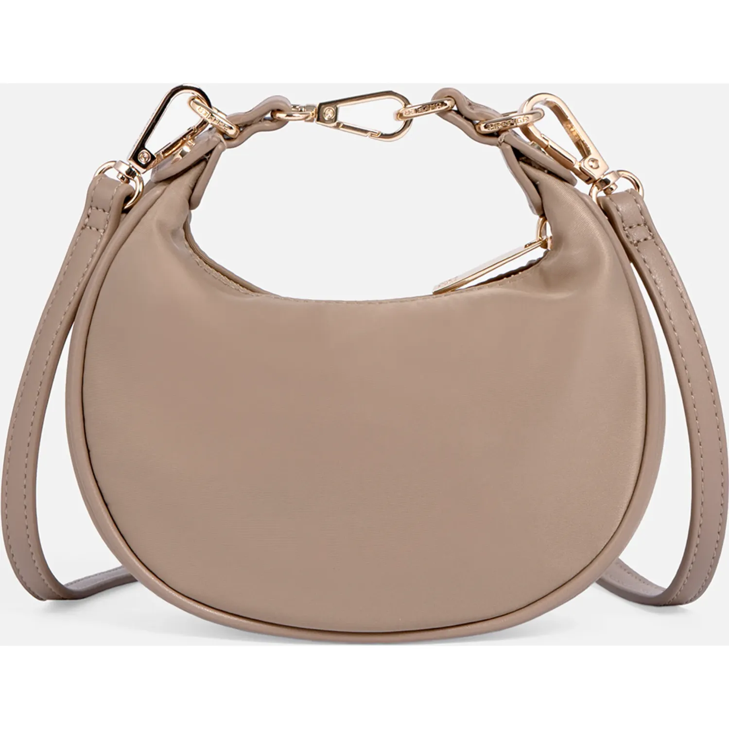 Bolso Crepier Hobo Mujer Vera Mini color topo | Platanitos