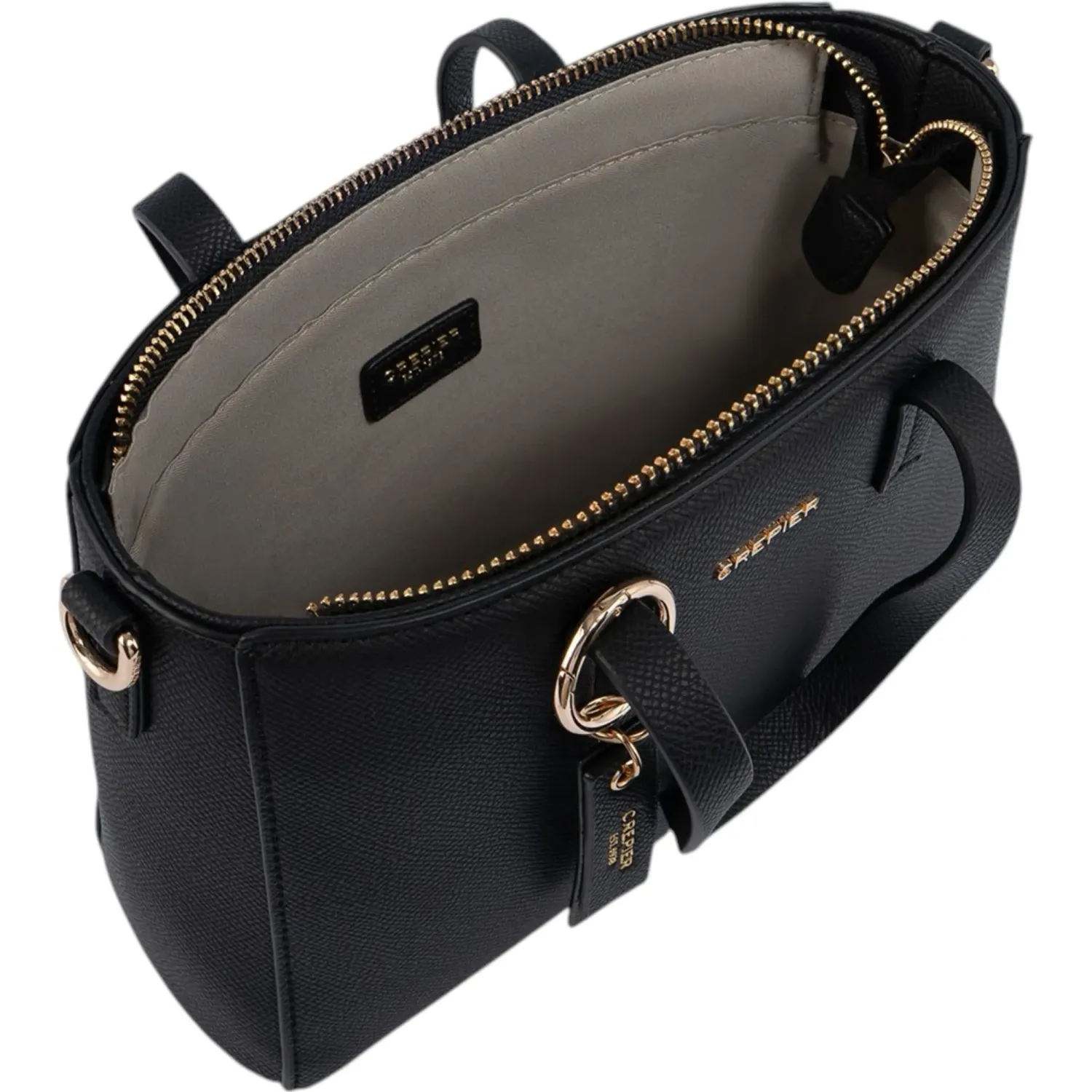 Cartera Crepier Mujer Cosima Mediano color negro | Platanitos