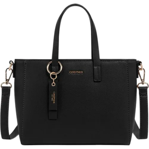 Cartera Crepier Mujer Cosima Mediano color negro | Platanitos