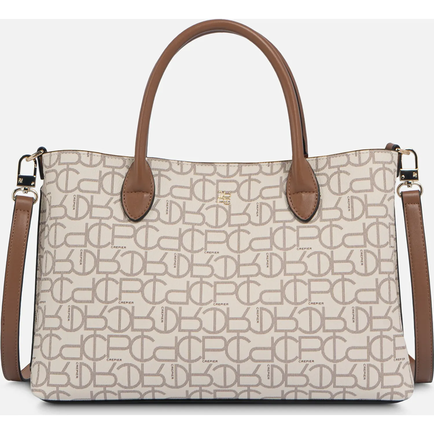 Cartera Crepier Mujer Kriss Mediano color hueso | Platanitos
