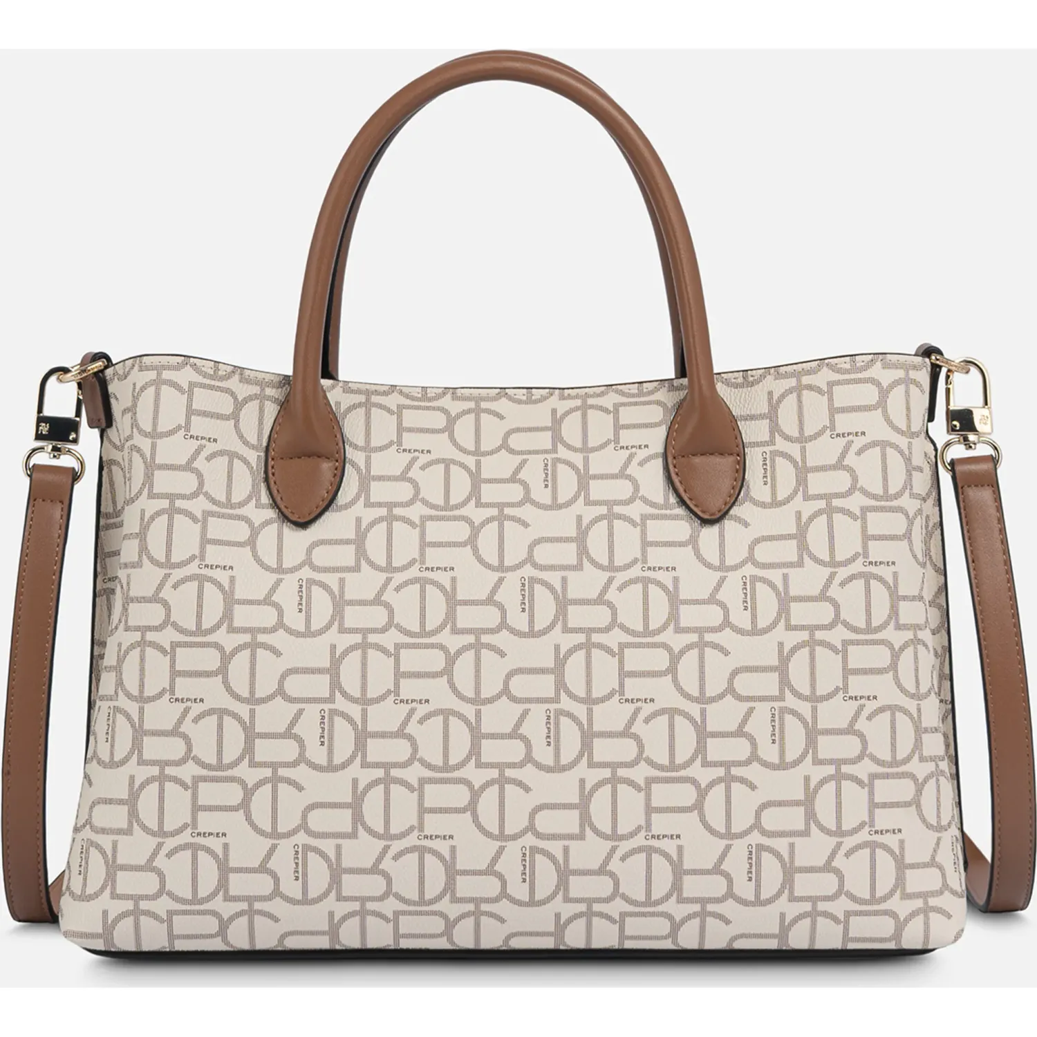 Cartera Crepier Mujer Kriss Mediano color hueso | Platanitos