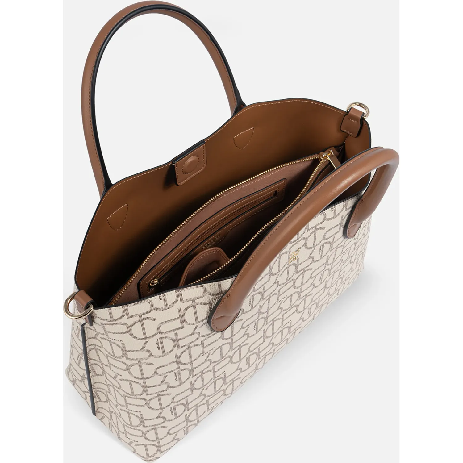 Cartera Crepier Mujer Kriss Mediano color hueso | Platanitos