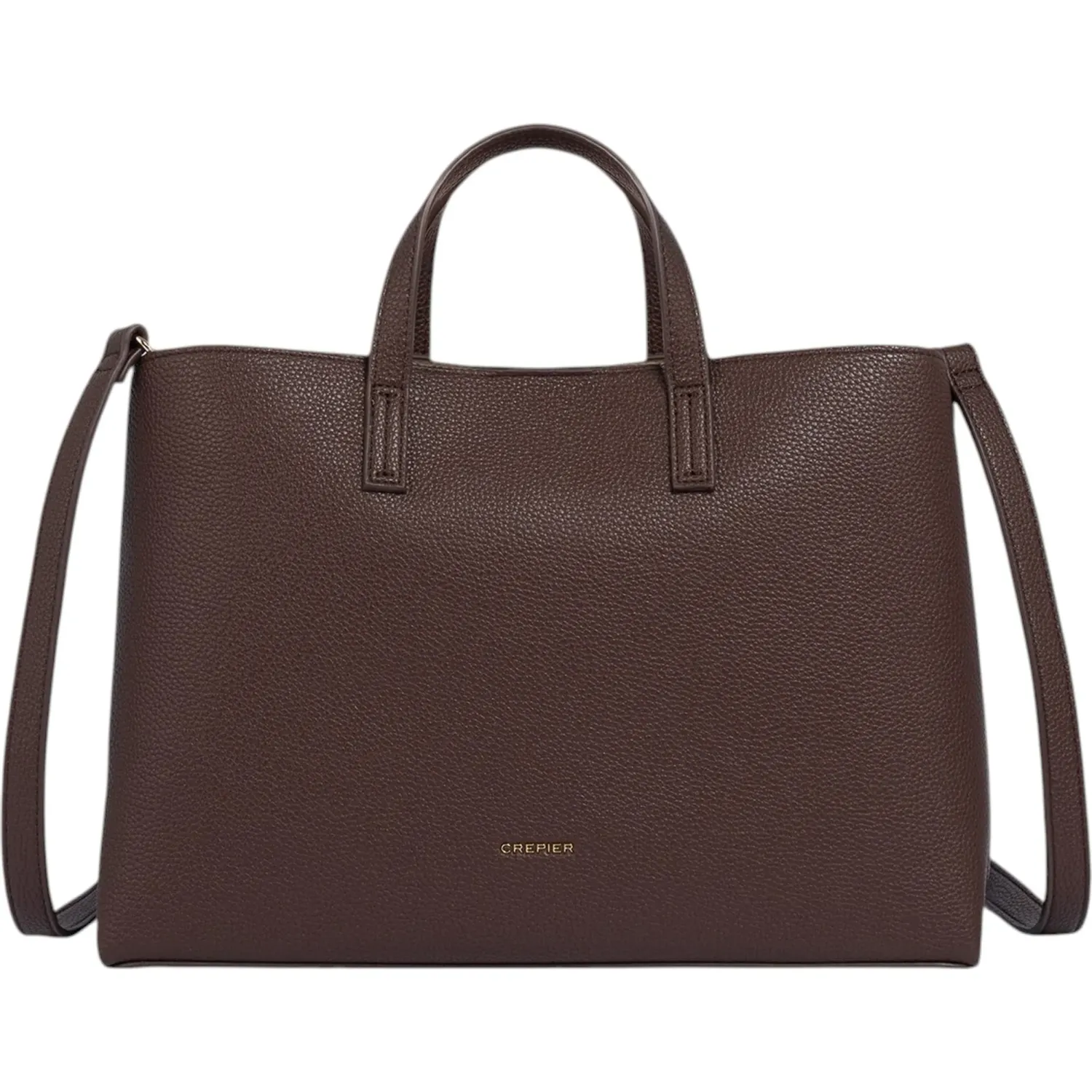 Cartera Crepier Mujer Lujan Grande color marron oscuro | Platanitos