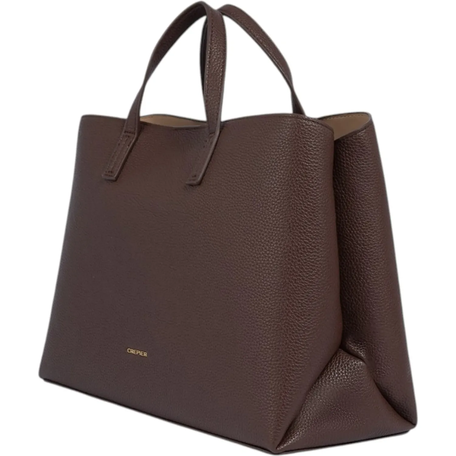 Cartera Crepier Mujer Lujan Grande color marron oscuro | Platanitos