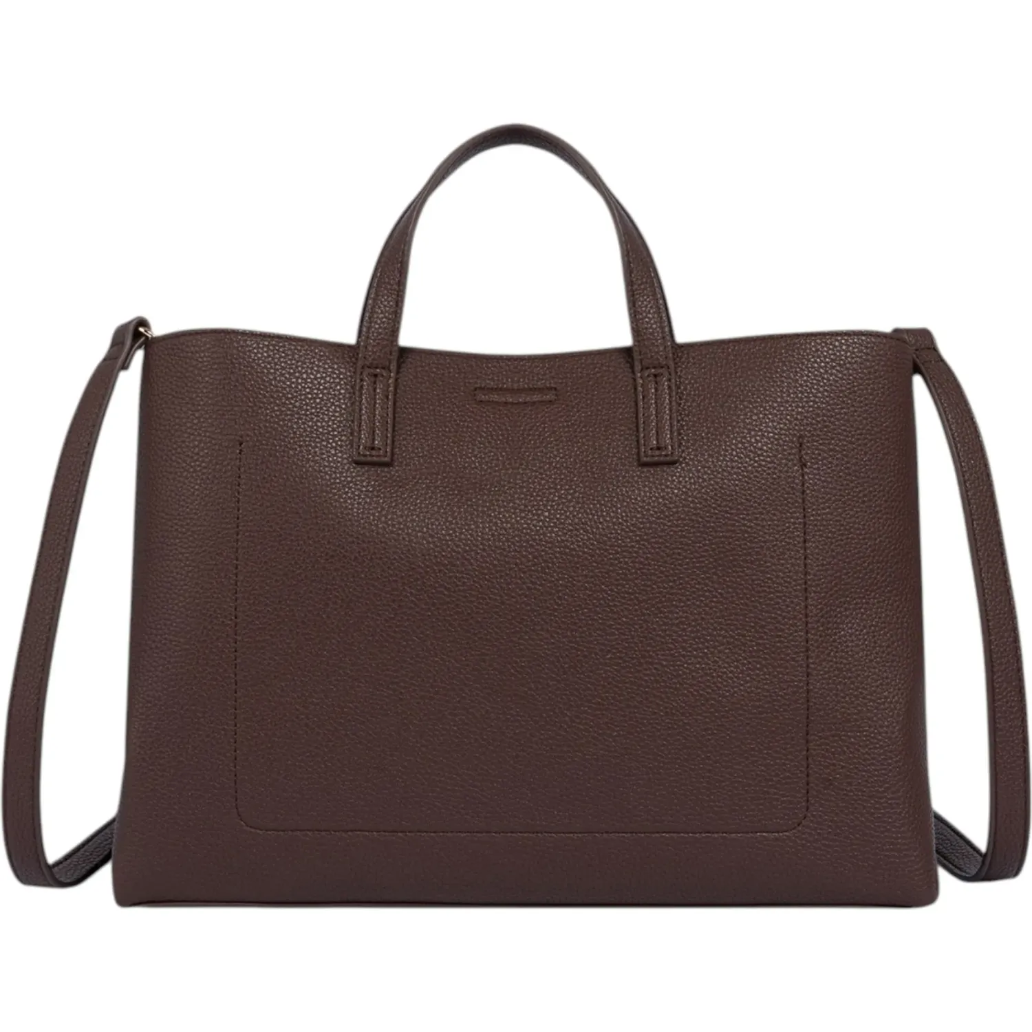 Cartera Crepier Mujer Lujan Grande color marron oscuro | Platanitos