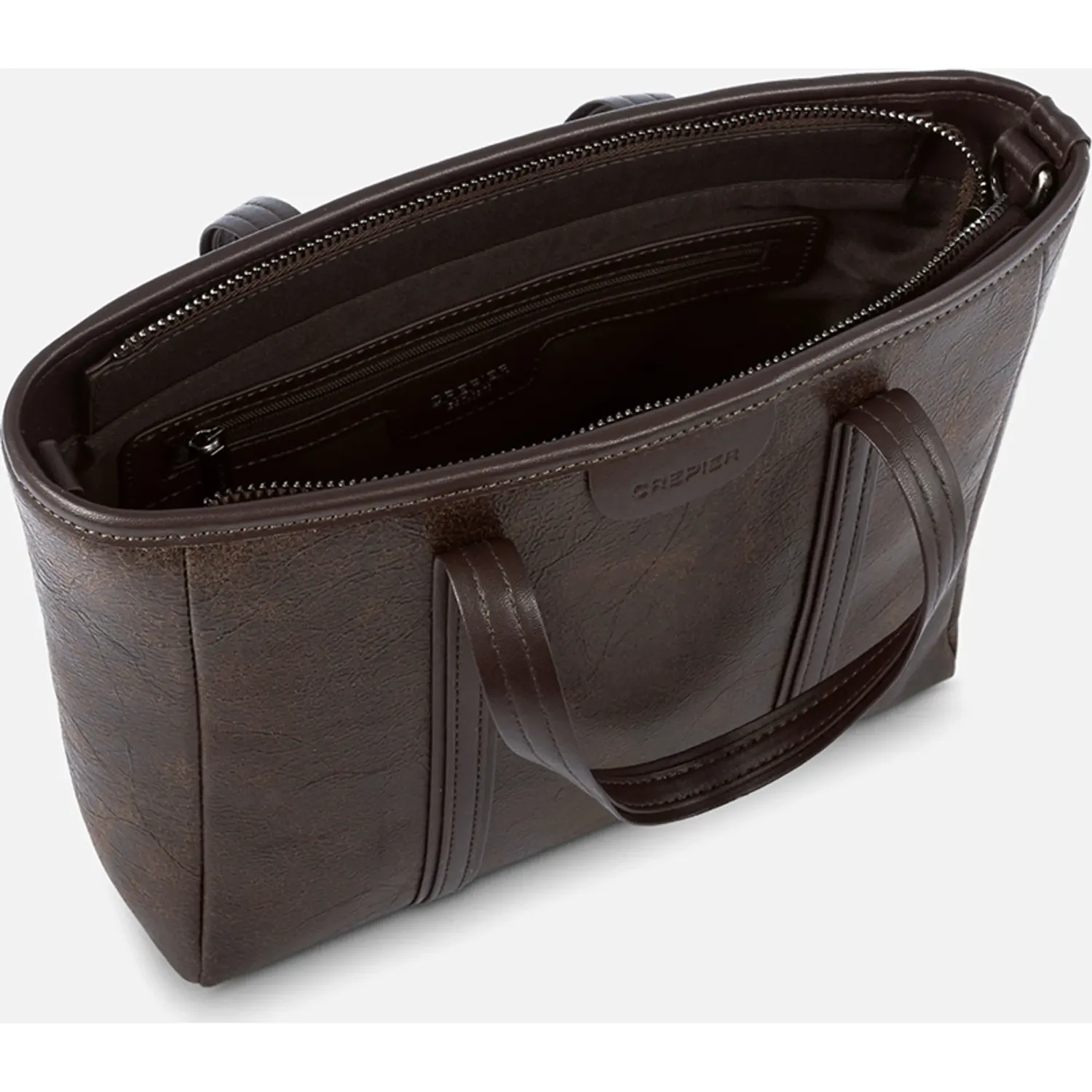 CREPIER Cartera Crepier Mujer Magnolia Mediano color marron oscuro | Platanitos