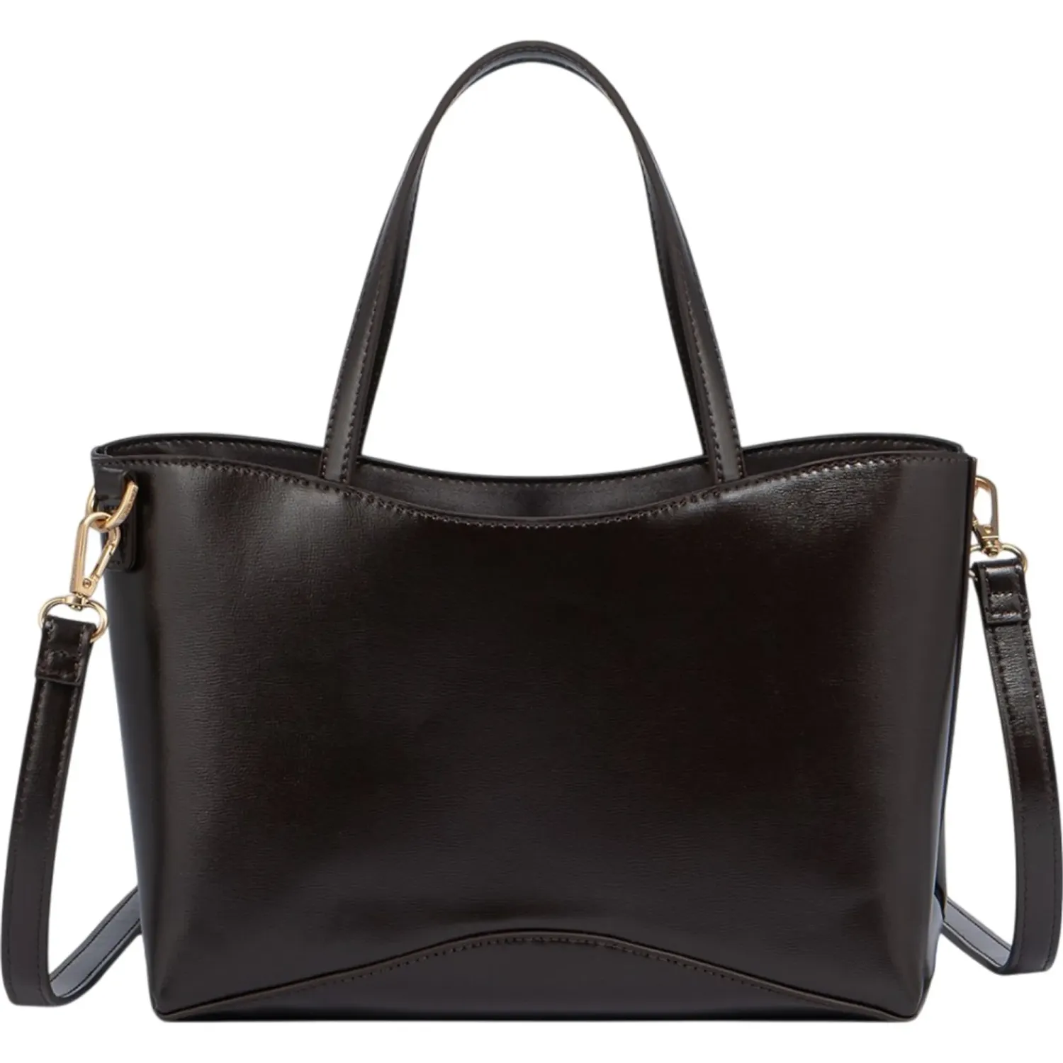 Cartera Crepier Mujer Mirla Mediano color marron oscuro | Platanitos