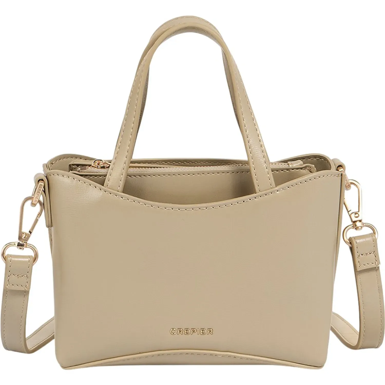 Cartera Crepier Mujer Mirla Mini color beige | Platanitos