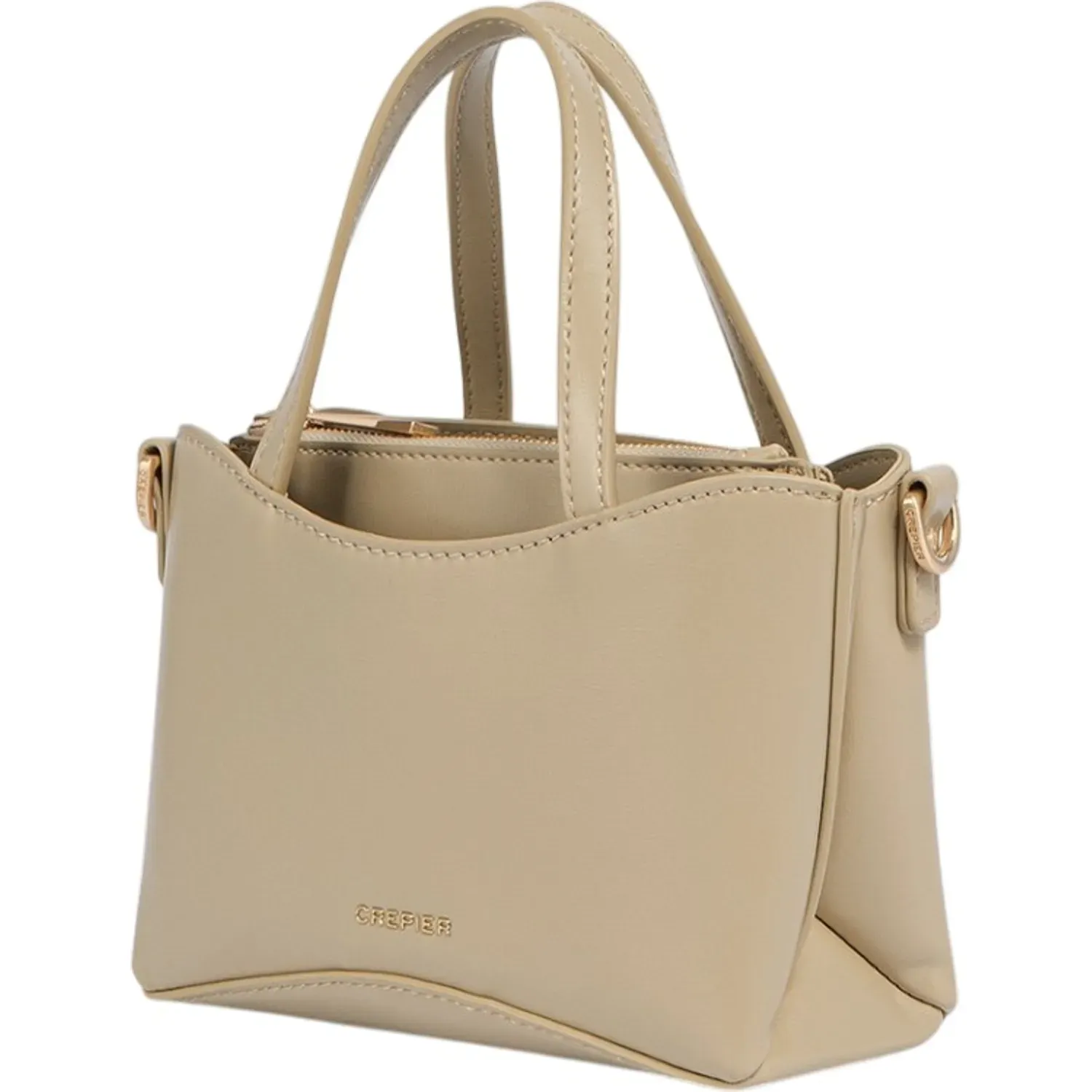Cartera Crepier Mujer Mirla Mini color beige | Platanitos