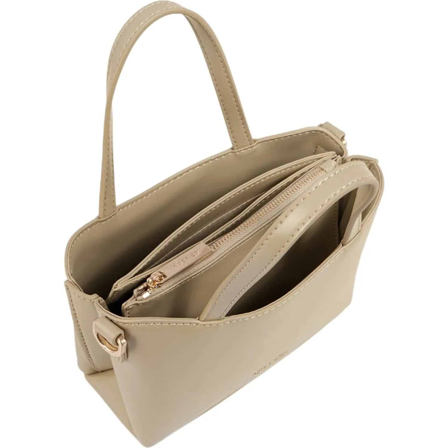 Cartera Crepier Mujer Mirla Mini color beige | Platanitos