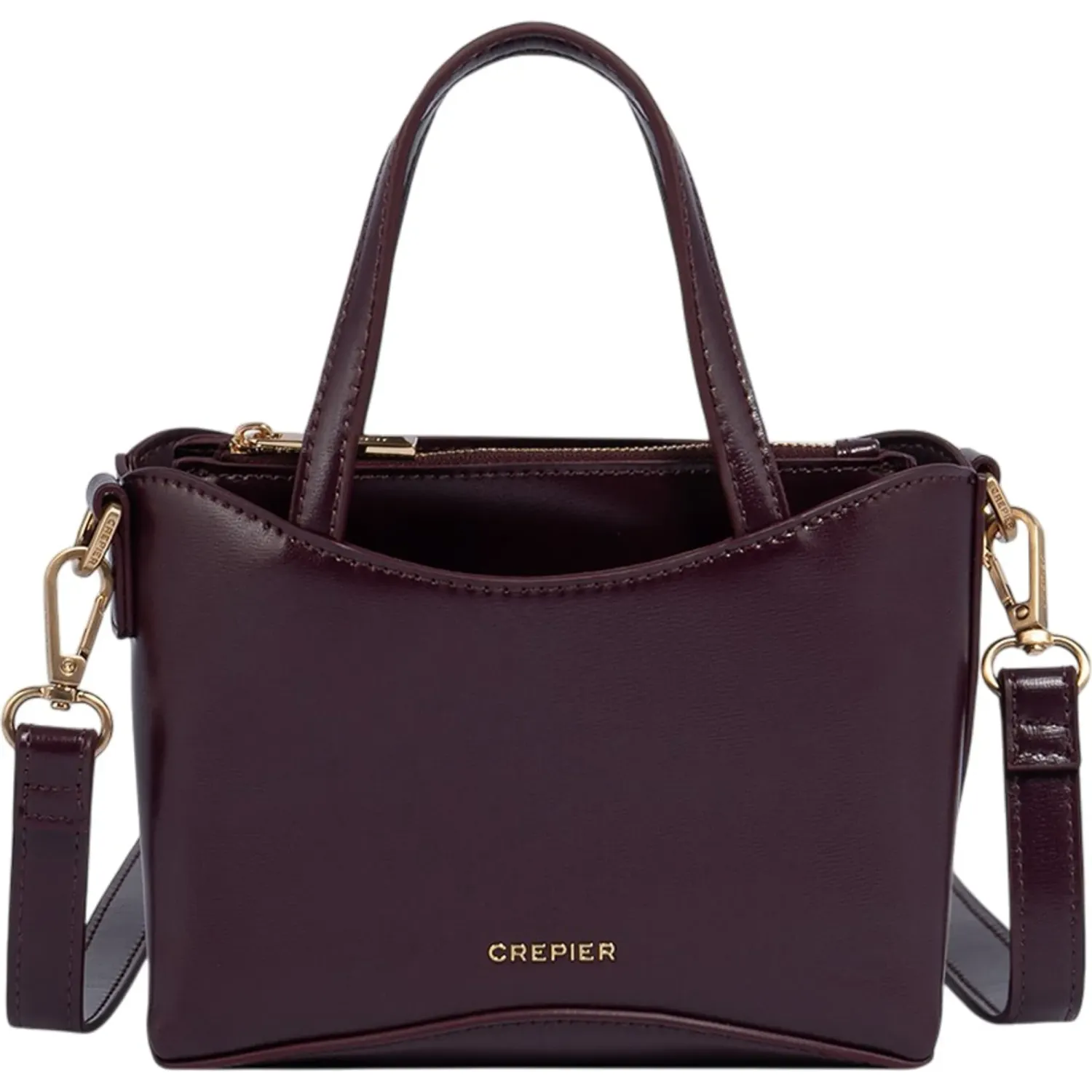 Cartera Crepier Mujer Mirla Mini color burgundy | Platanitos