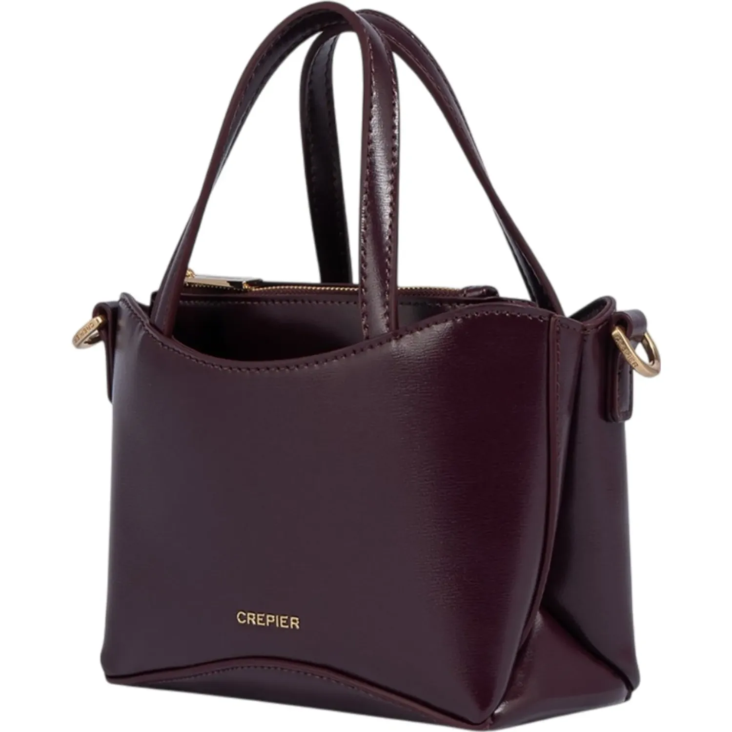 Cartera Crepier Mujer Mirla Mini color burgundy | Platanitos