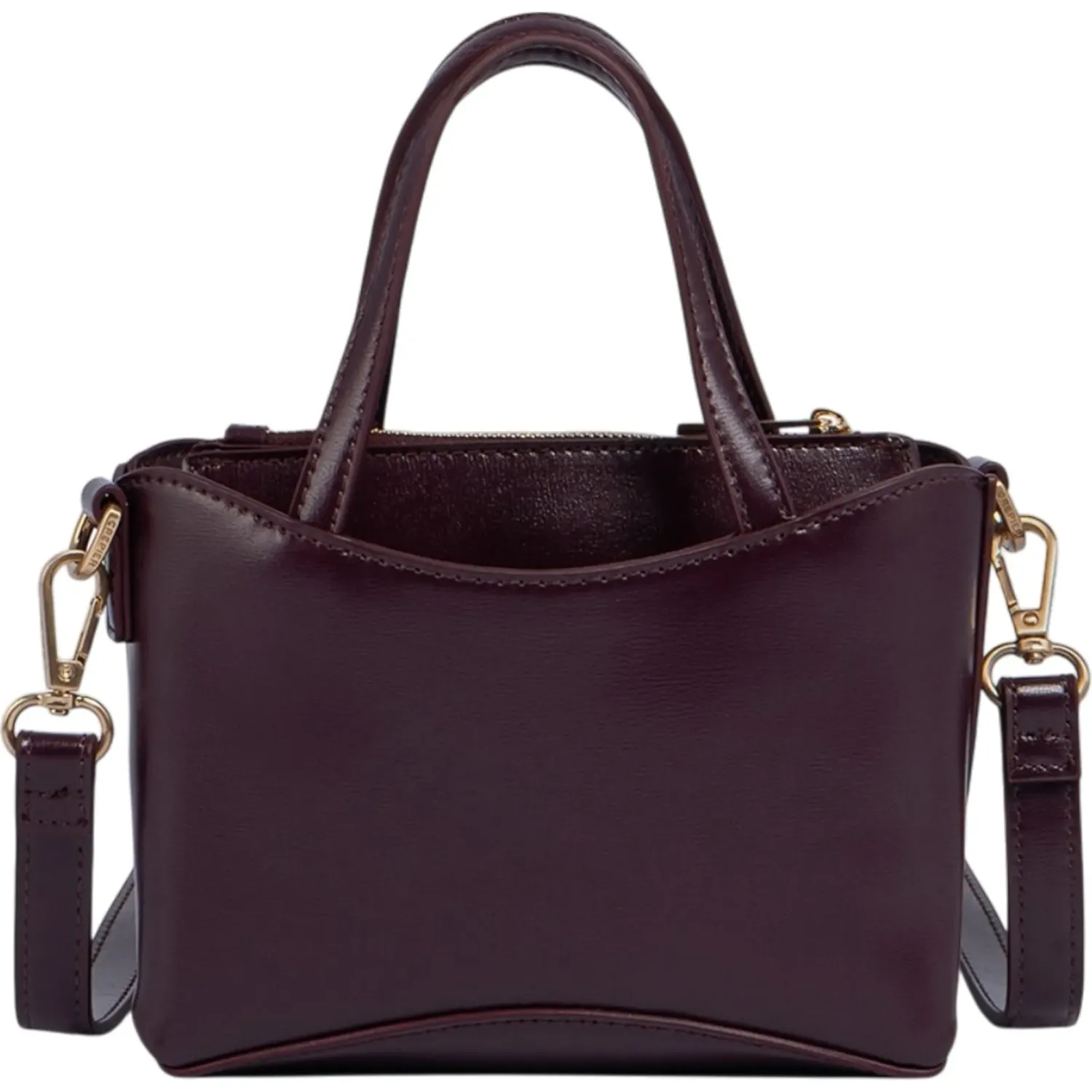 Cartera Crepier Mujer Mirla Mini color burgundy | Platanitos
