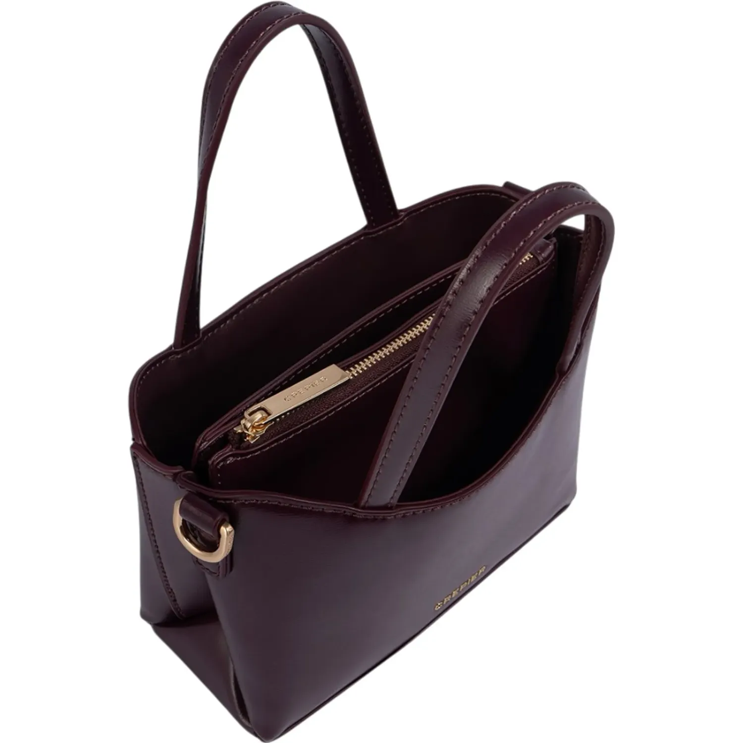 Cartera Crepier Mujer Mirla Mini color burgundy | Platanitos