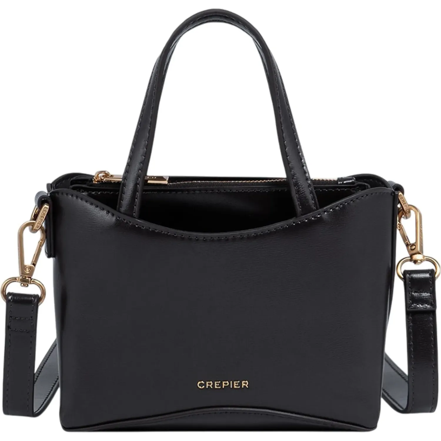 Cartera Crepier Mujer Mirla Mini color negro | Platanitos