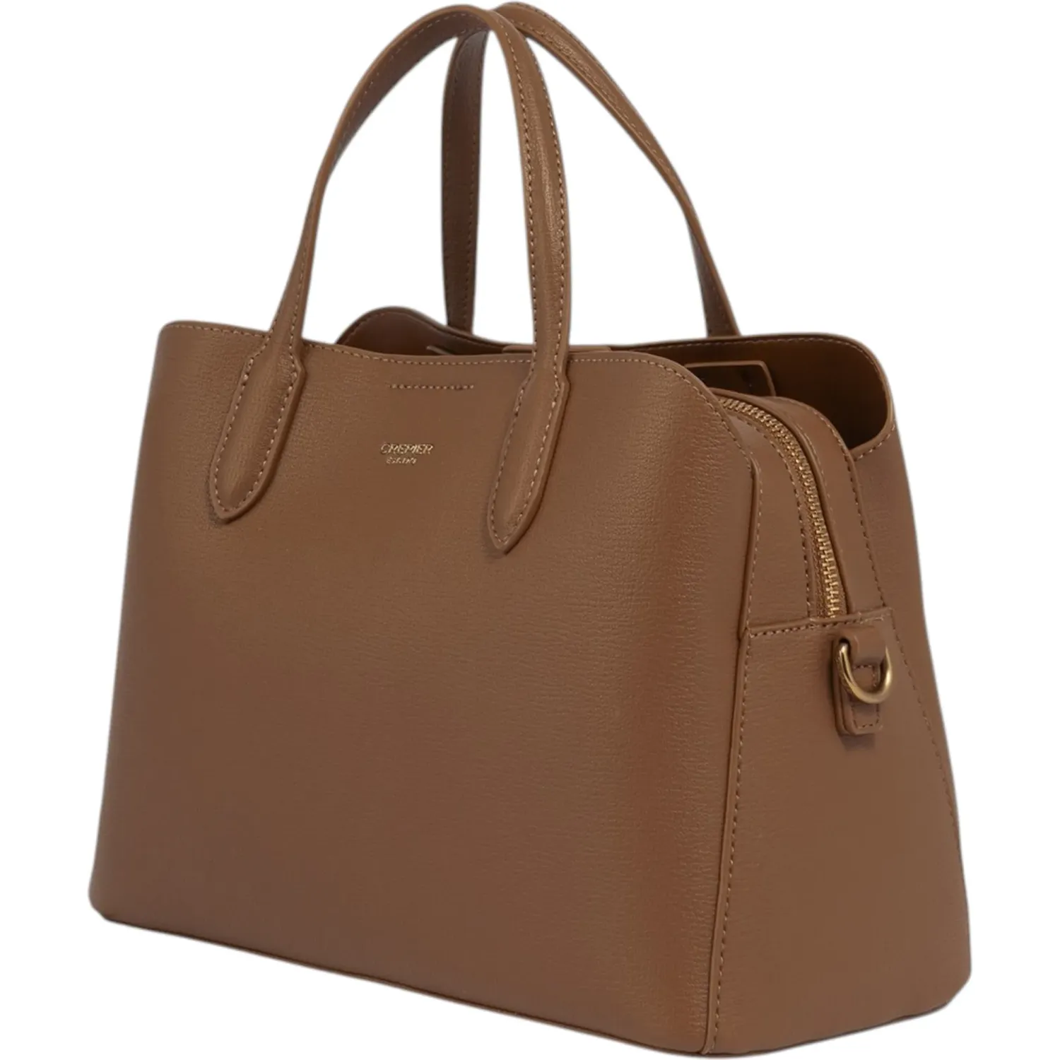 Cartera Crepier Mujer Moirana Mediano color marron oscuro | Platanitos
