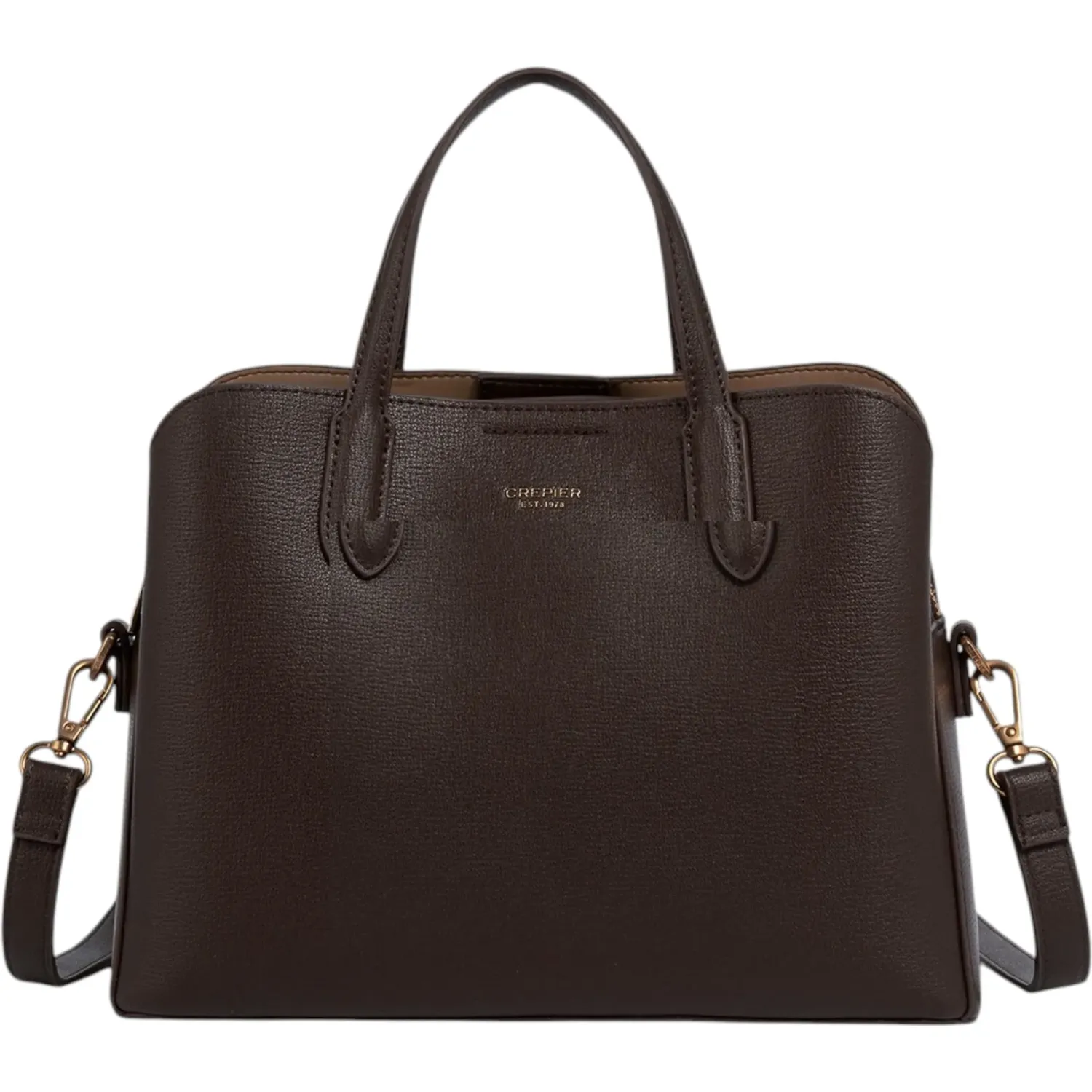 Cartera Crepier Mujer Moirana Mediano color toffee | Platanitos