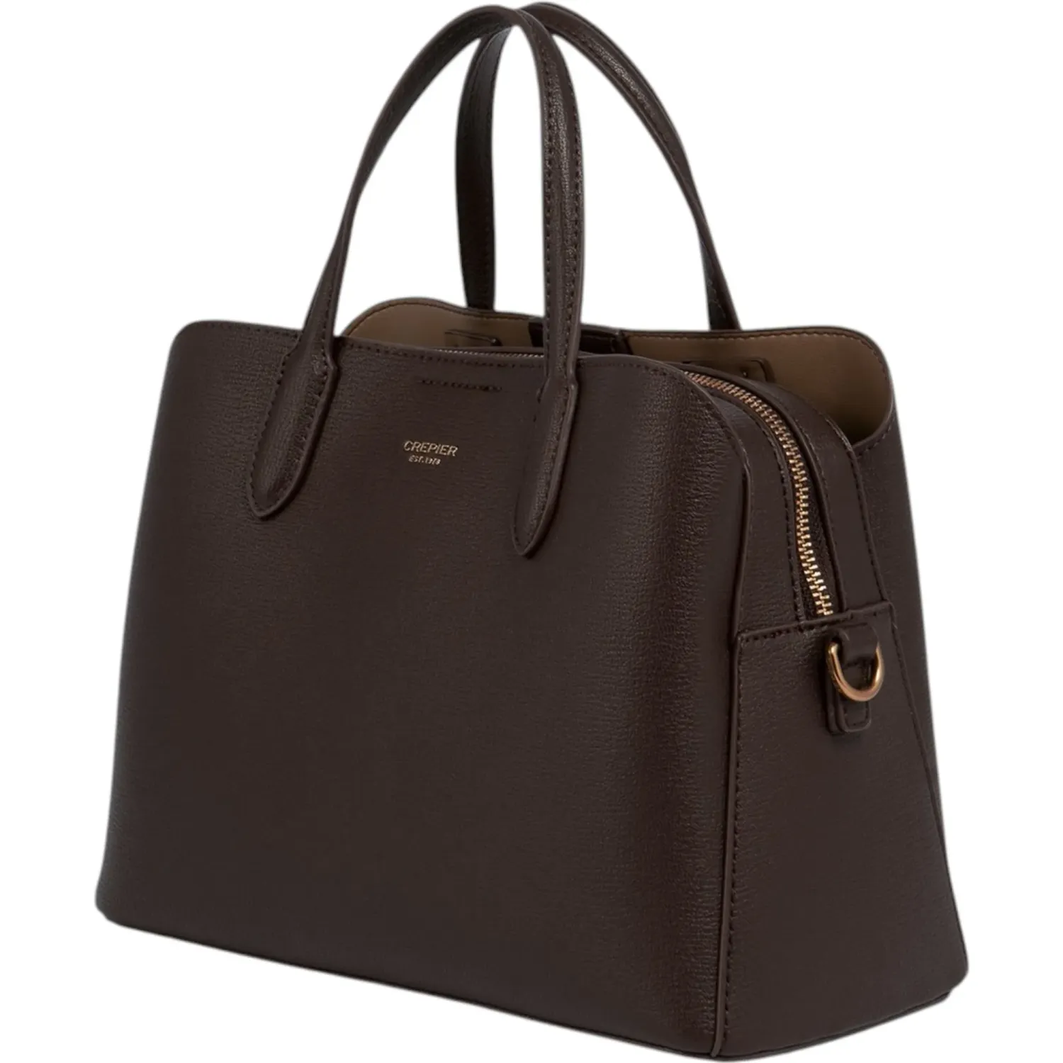 Cartera Crepier Mujer Moirana Mediano color toffee | Platanitos