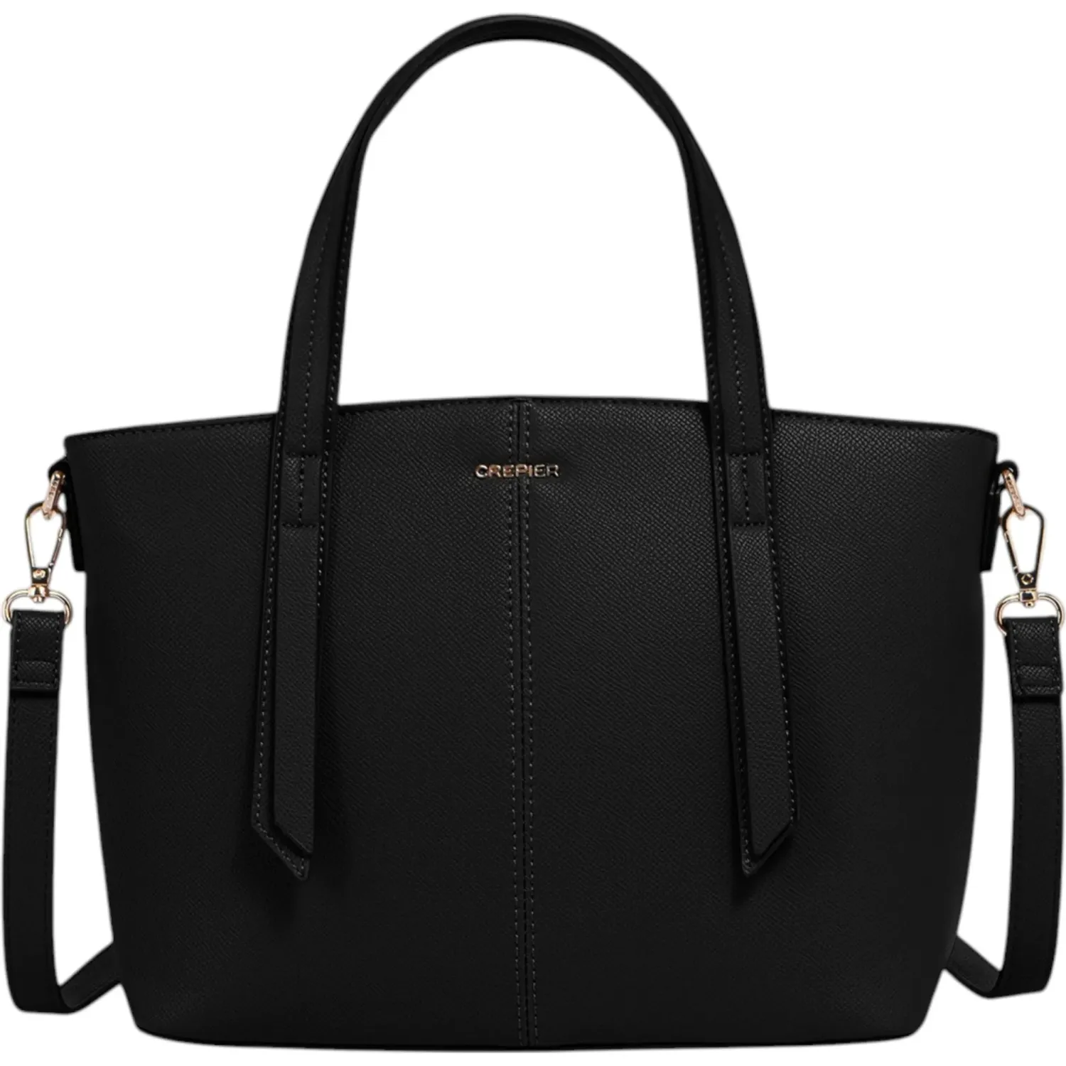 Cartera Crepier Mujer Santana Mediano color negro | Platanitos