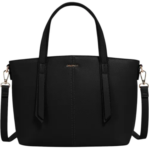 Cartera Crepier Mujer Santana Mediano color negro | Platanitos