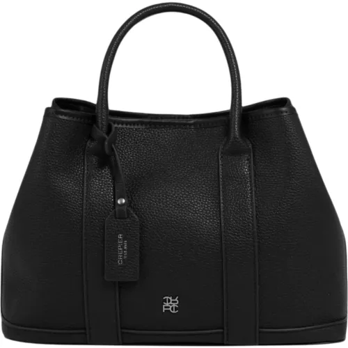 Cartera Crepier Mujer Selene Mediano color negro | Platanitos