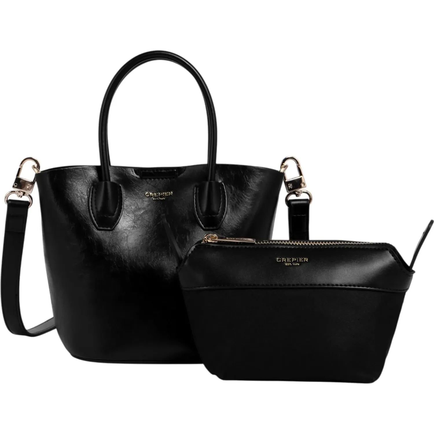 Cartera Crepier Mujer Shannon Chico color negro | Platanitos