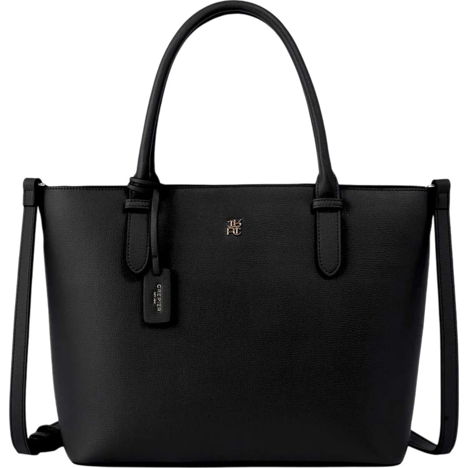 Cartera Crepier Mujer Shantal Grande color negro | Platanitos