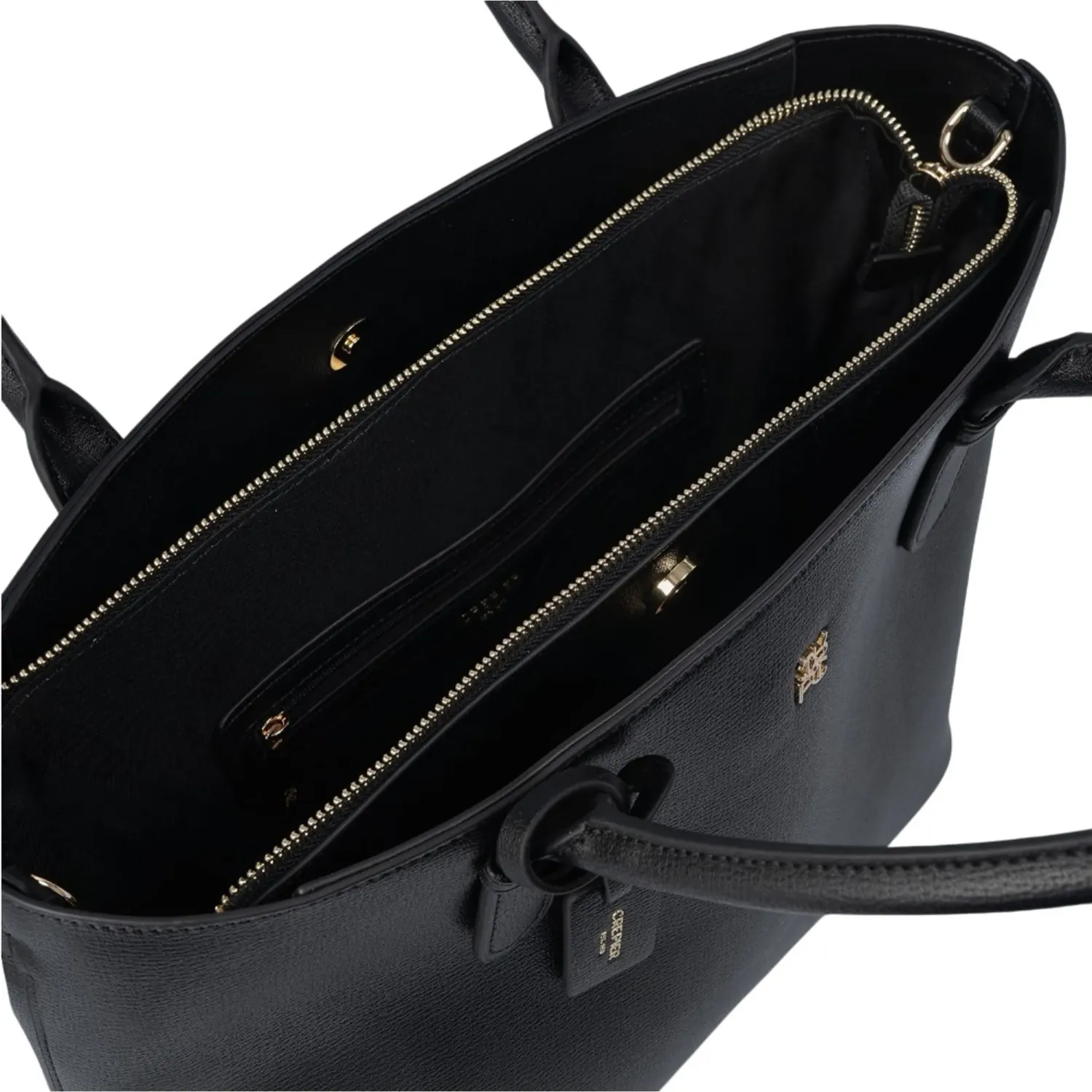 Cartera Crepier Mujer Shantal Grande color negro | Platanitos