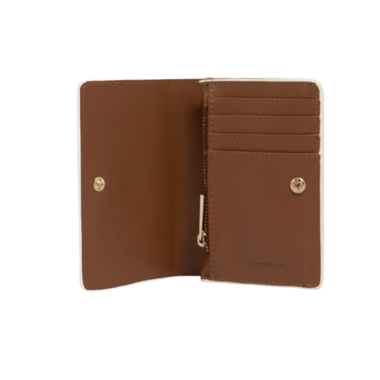 Monedero Crepier Mujer Flavia Mediano color hueso | Platanitos