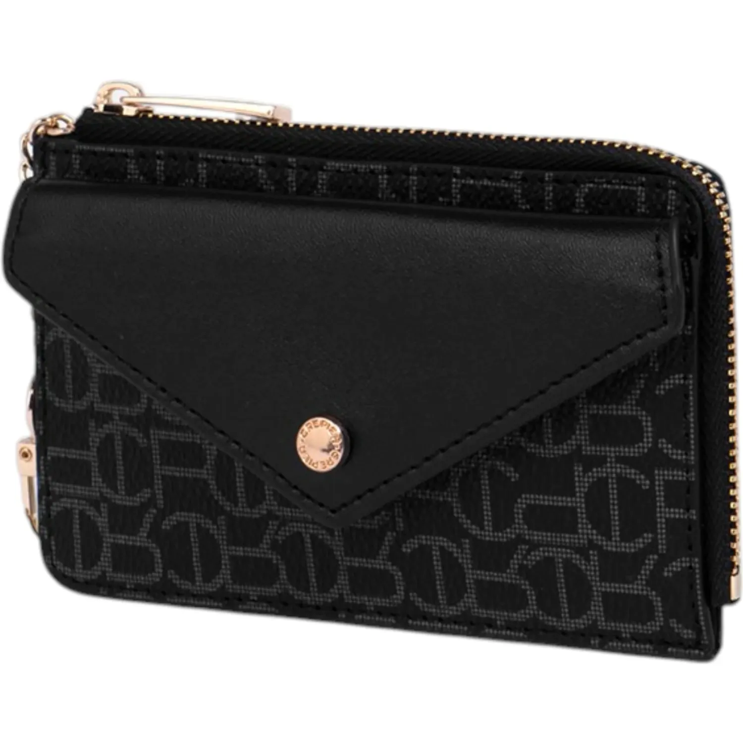 CREPIER Monedero Crepier Mujer Luva Chico color negro | Platanitos