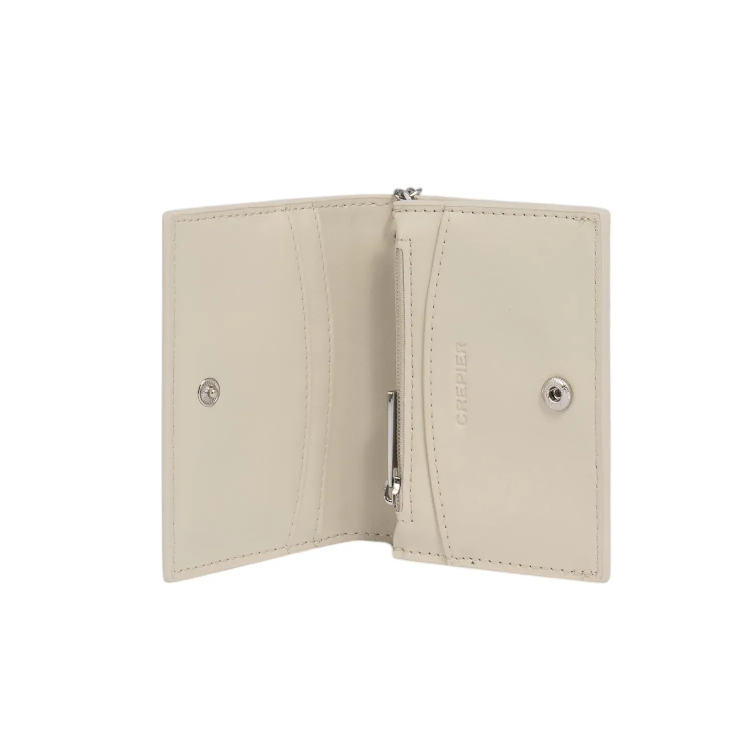 CREPIER Monedero Crepier Mujer Roxana Chico color beige | Platanitos