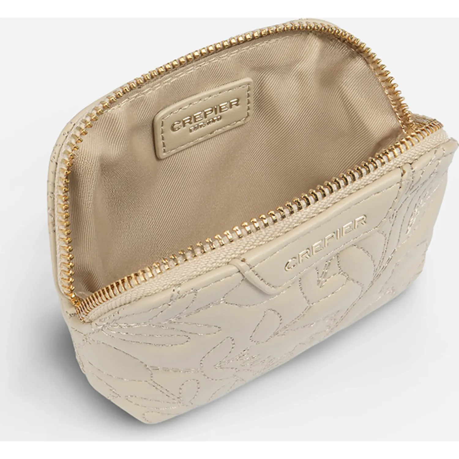 Portacosmetico Crepier Mujer Daphna Chico color beige | Platanitos