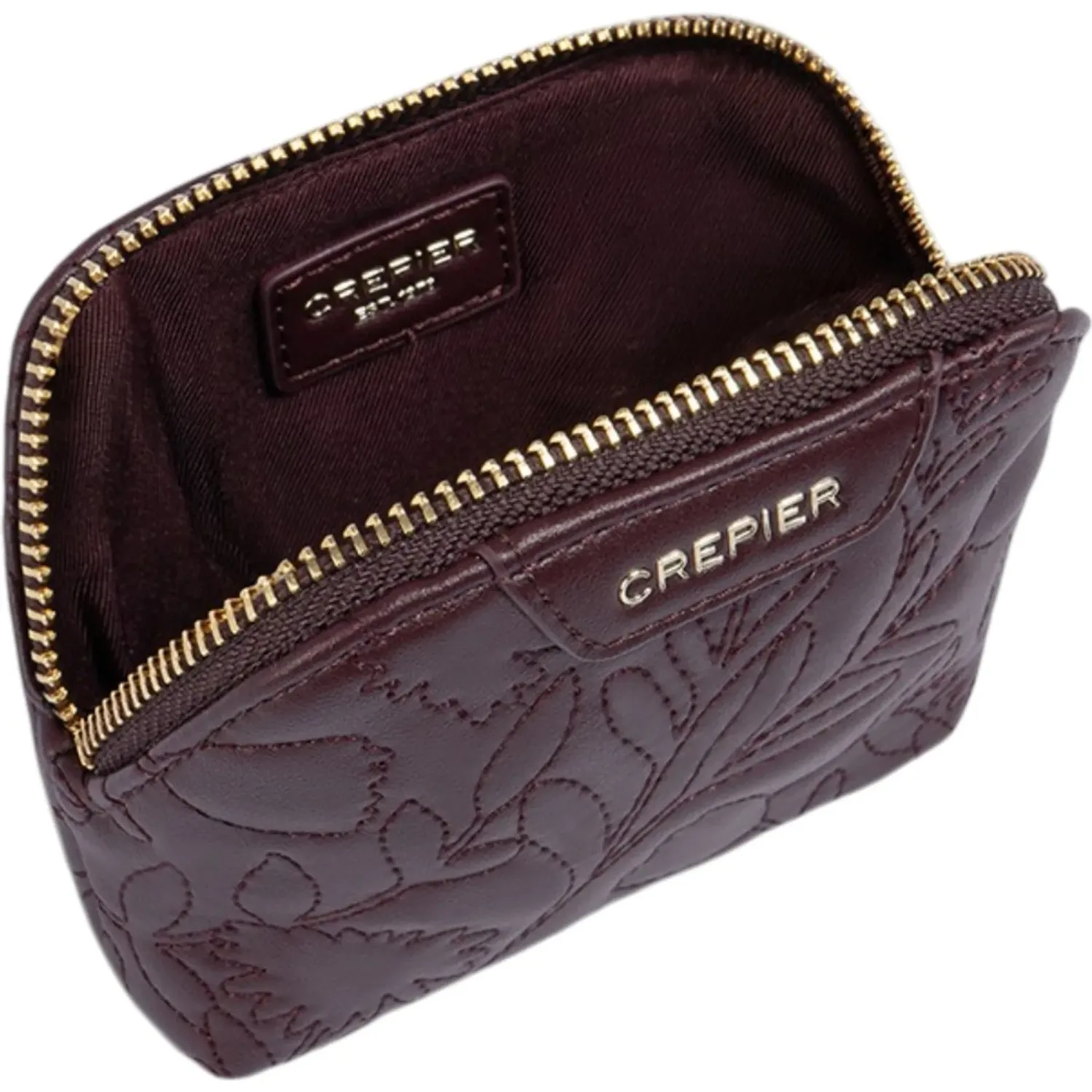 Portacosmetico Crepier Mujer Daphna Chico color burgundy | Platanitos