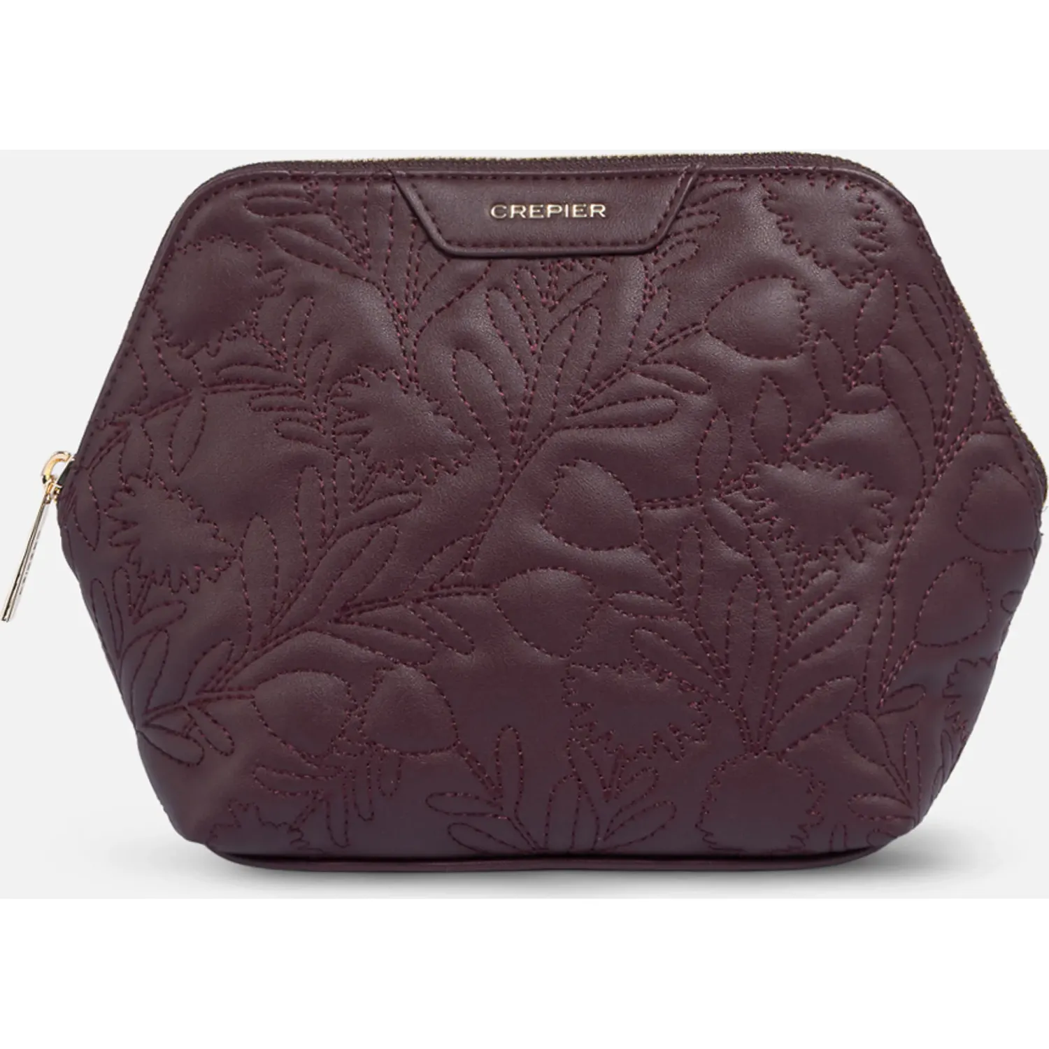 Portacosmetico Crepier Mujer Daphna Grande color burgundy | Platanitos