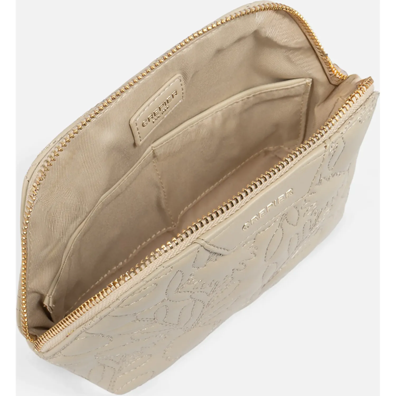 Portacosmetico Crepier Mujer Daphna Mediano color beige | Platanitos